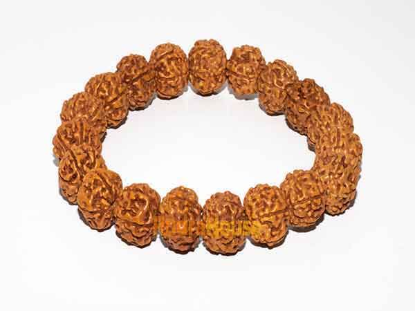 Om Namah Shivay Bracelet with Rudraksha Beads Natural Rudraksha Adjust –  dharmsaar
