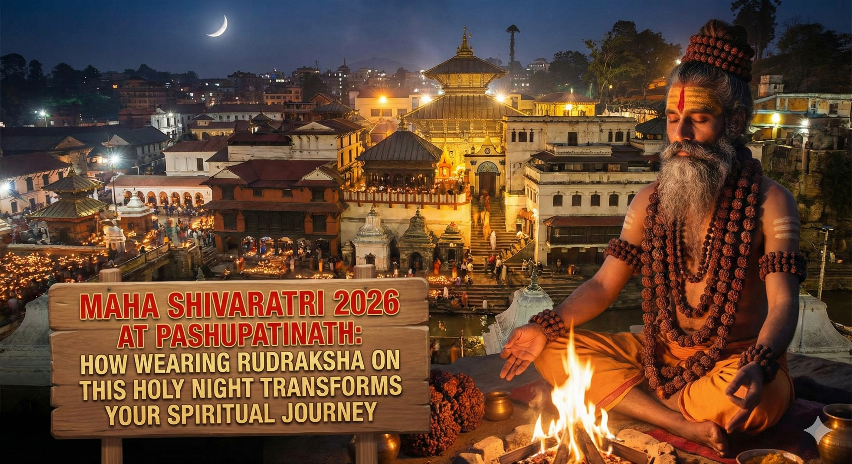 Maha Shivaratri 2026 at Pashupatinath: How Wearing Rudraksha on This Holy Night Transforms Your Spiritual Journey
