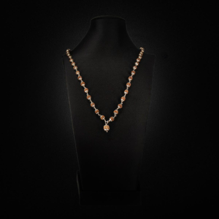 Rudraksha Mala in Silver