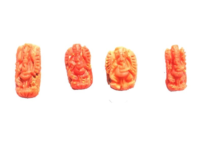 16 Hand Ganesha Coral