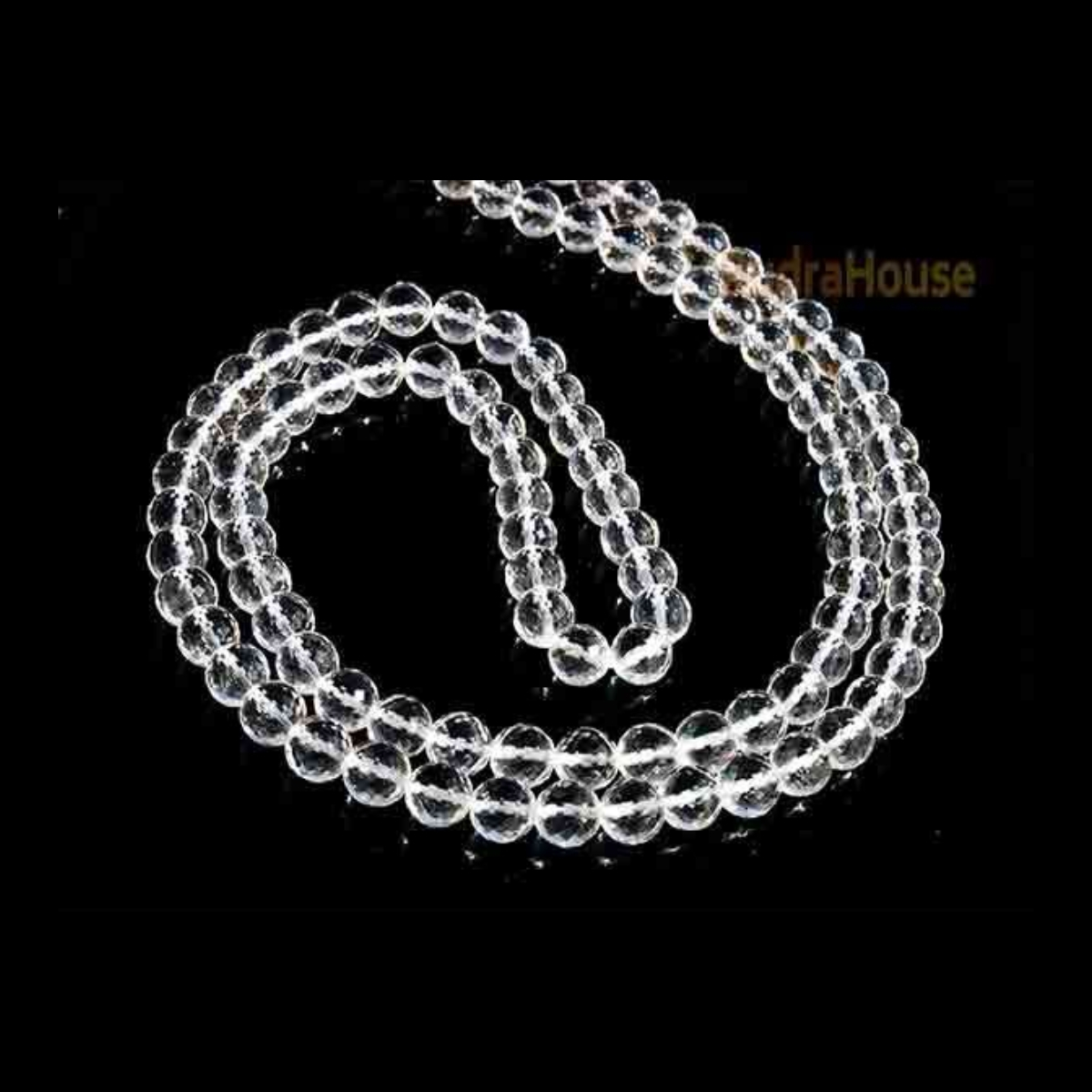 Sphatik Mala - Diamond Cutting