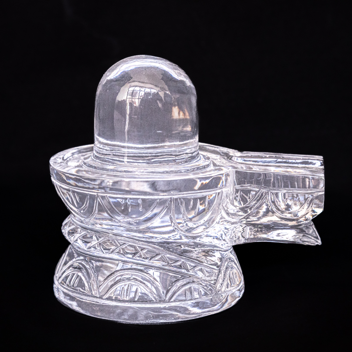 Sphatik Shivalinga with Naag