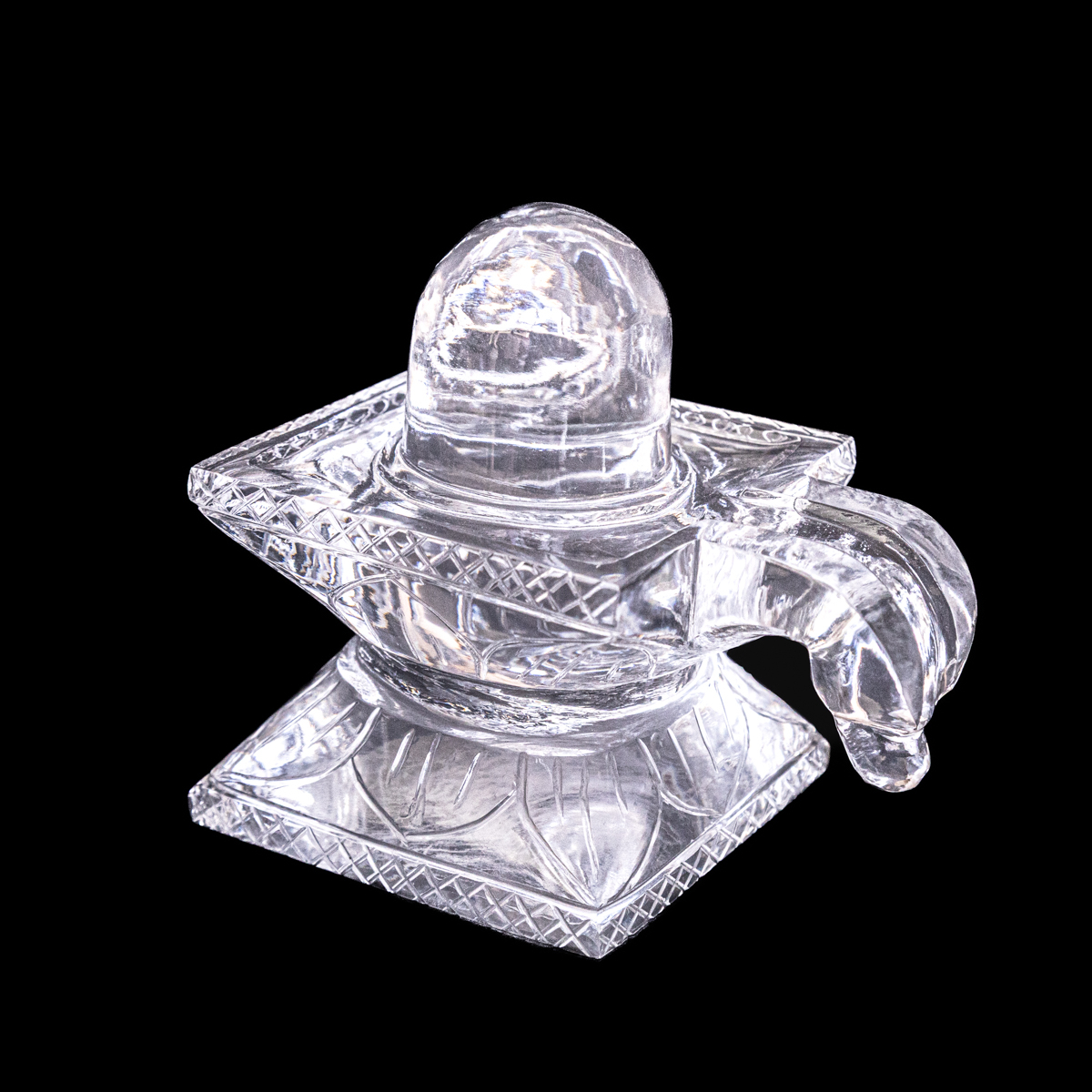 Sphatik Shivling On Square Base
