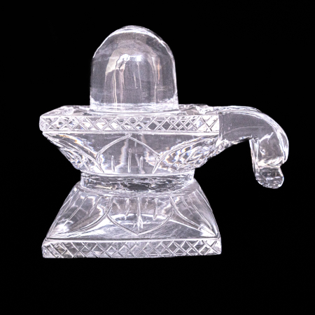 Sphatik Shivling On Square Base