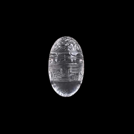 Sphatik Shree Yantra on Banalinga